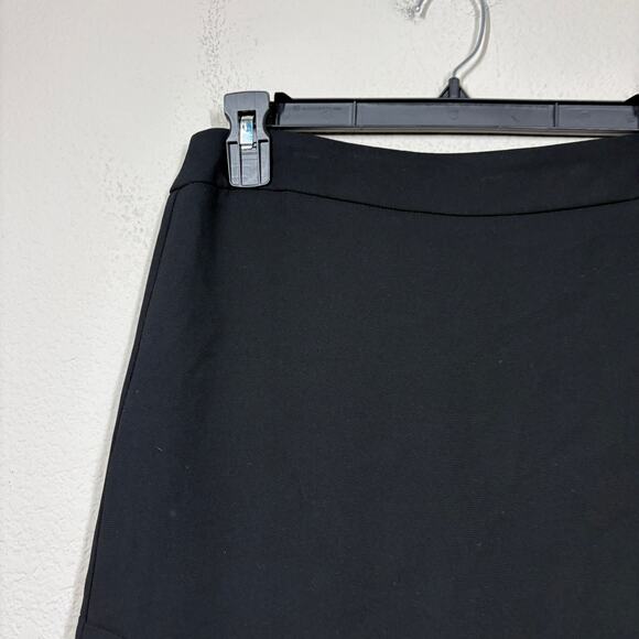 Elliott Lauren 6 Lori K Knee Length Skirt Draped Black Flared Handkerchief Hem - Picture 3 of 8